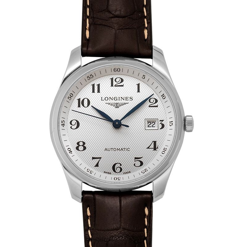 Die Longines Master Collection 40 mm silbernes Zifferblatt aus Edelstahl L27934783
