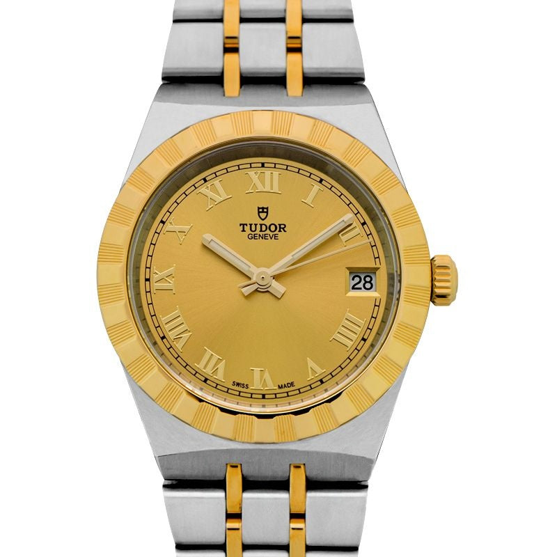 Tudor Royal 34 mm Champagner-Zifferblatt aus Edelstahl 28403-0004