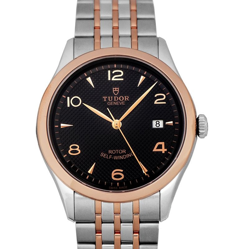 Tudor 1926 39 mm schwarzes Zifferblatt aus Edelstahl 91551-0003