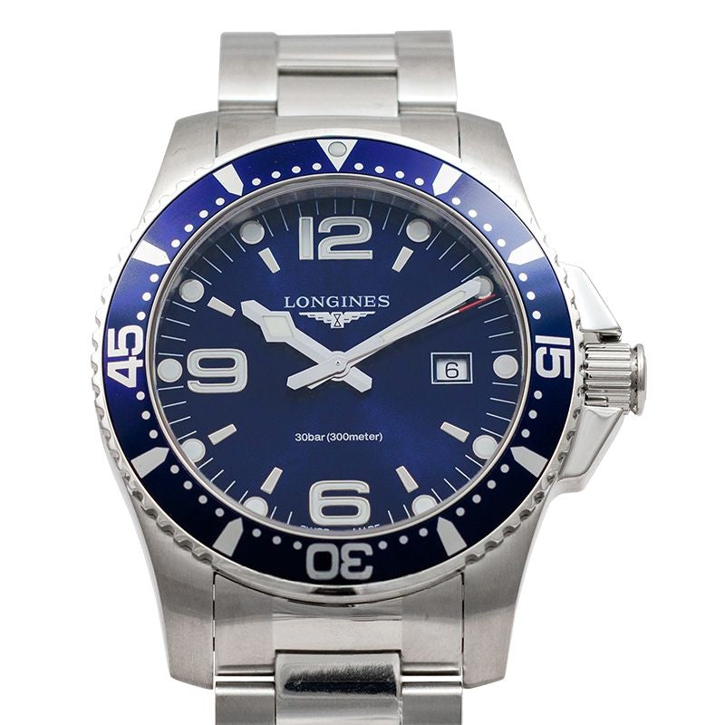 HydroConquest 44 mm blaues Zifferblatt aus Edelstahl L38404966