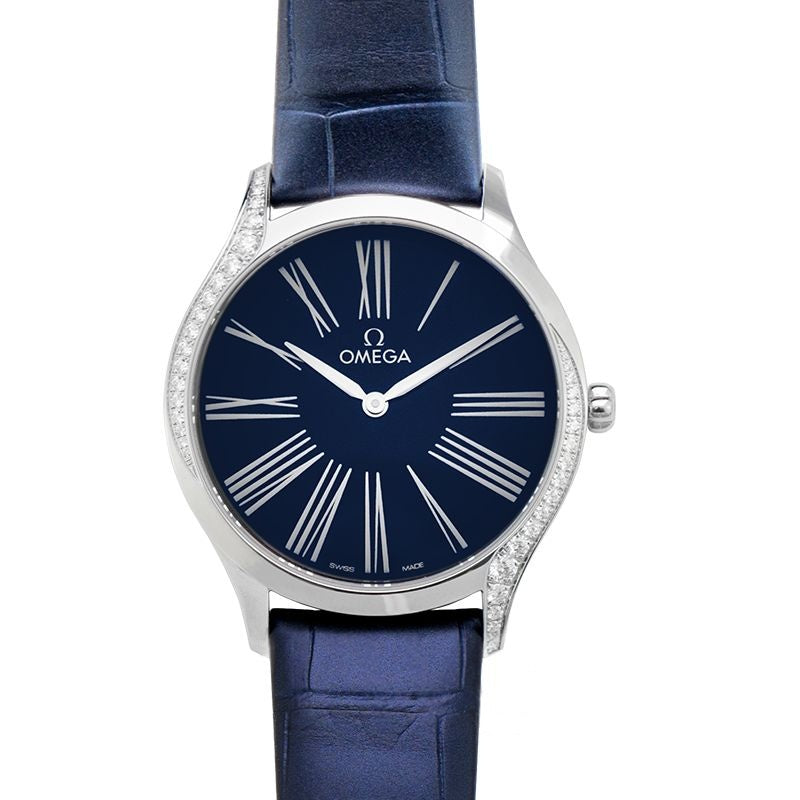 De Ville 36 mm blaues Zifferblatt aus Edelstahl 428.18.36.60.03.001