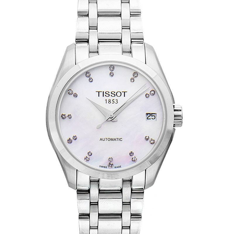 T-Trend 32 mm Perlmutt-Zifferblatt aus Edelstahl T035.207.11.116.00