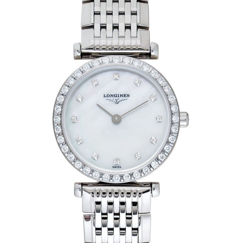 La Grande Classique – 24,00 mm weißes Perlmuttzifferblatt aus Edelstahl L43410806