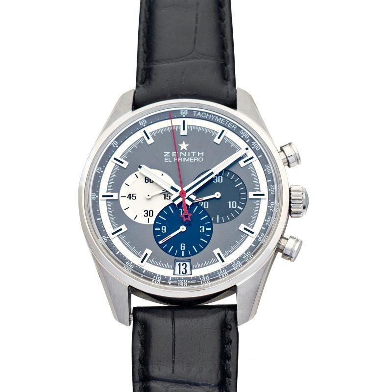 Chronomaster 42 mm, graues Zifferblatt aus Edelstahl, 03.2040.400/26.C496