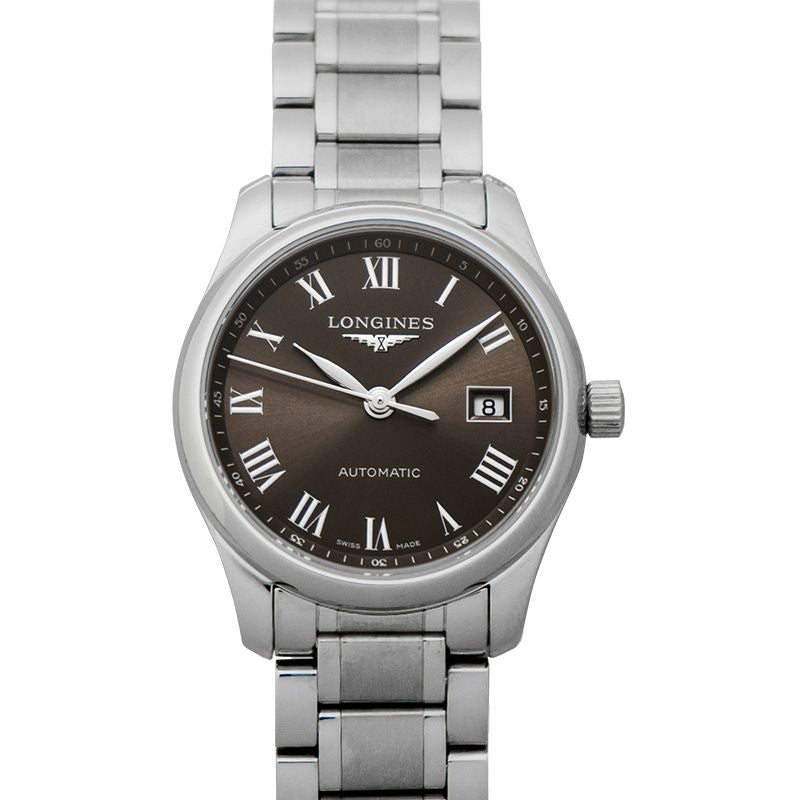 Die Longines Master Collection 29 mm braunes Zifferblatt aus Edelstahl L22574716