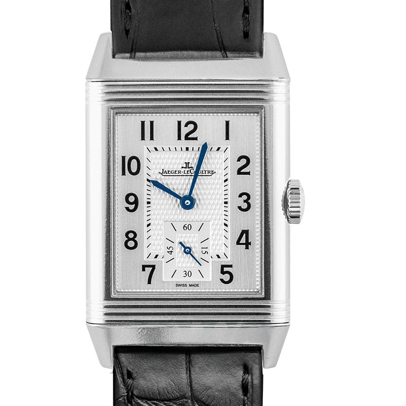 Reverso 45,6 mm silbernes Zifferblatt aus Edelstahl Q3858523