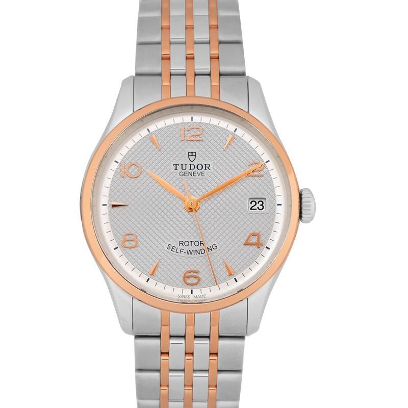 Tudor 1926 36 mm silbernes Zifferblatt aus Edelstahl 91451-0001