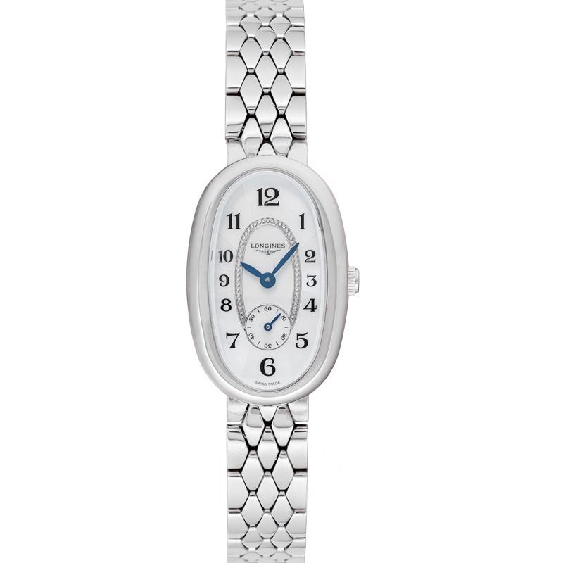 Longines Symphonette 21,90 mm weißes Perlmuttzifferblatt aus Edelstahl L23064836