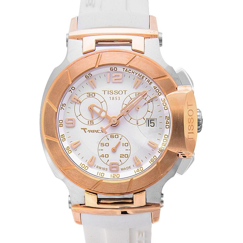 T-Sport 36,65 mm weißes Zifferblatt aus Edelstahl T048.217.27.017.00