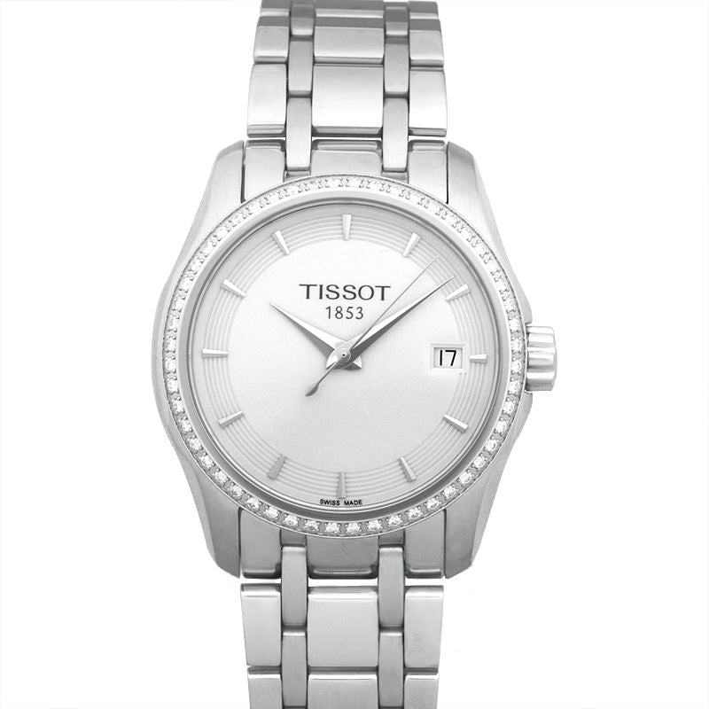 T-Trend 32 mm weißes Zifferblatt aus Edelstahl T035.210.61.011.00
