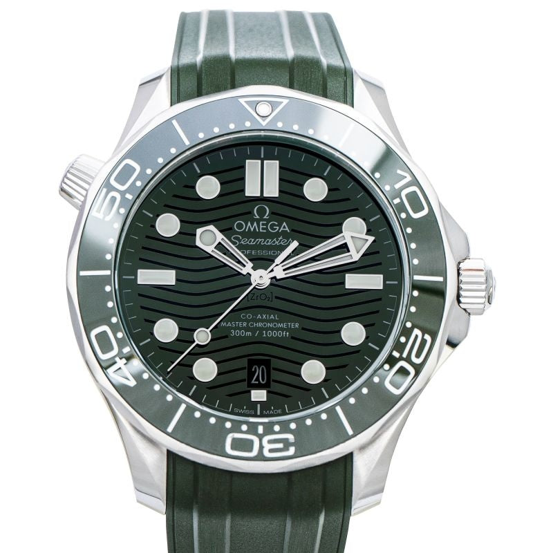 Seamaster 42 mm grünes Zifferblatt aus Edelstahl 210.32.42.20.10.001
