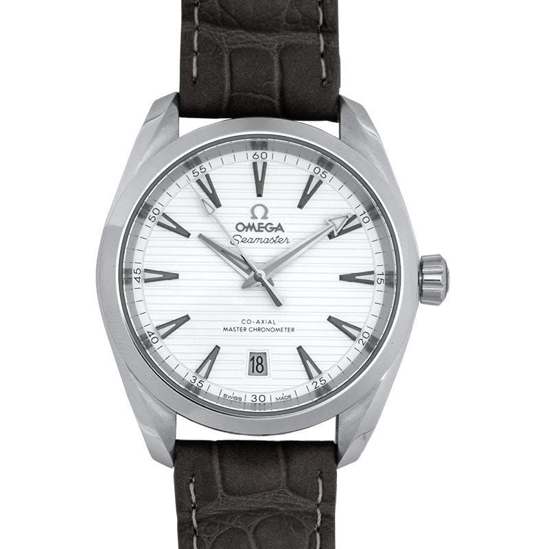 Seamaster 38 mm, silbernes Zifferblatt aus Edelstahl, 220.13.38.20.02.001