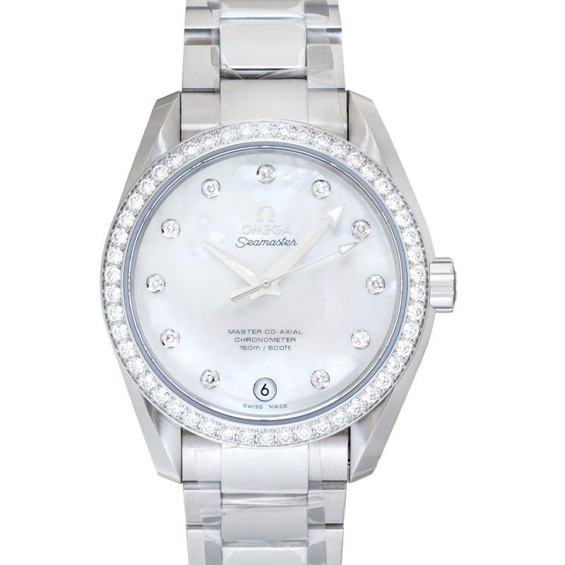 Seamaster 38 mm Perlmutt-Zifferblatt aus Edelstahl 231.15.39.21.55.001
