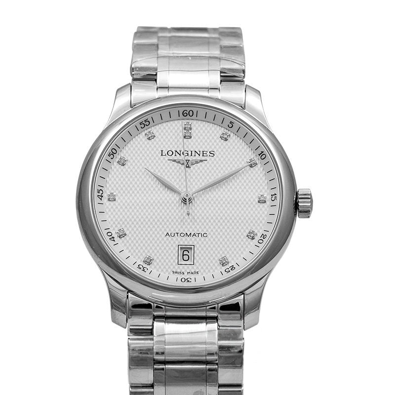 Die Longines Master Collection 38,5 mm silbernes Zifferblatt aus Edelstahl L26284776