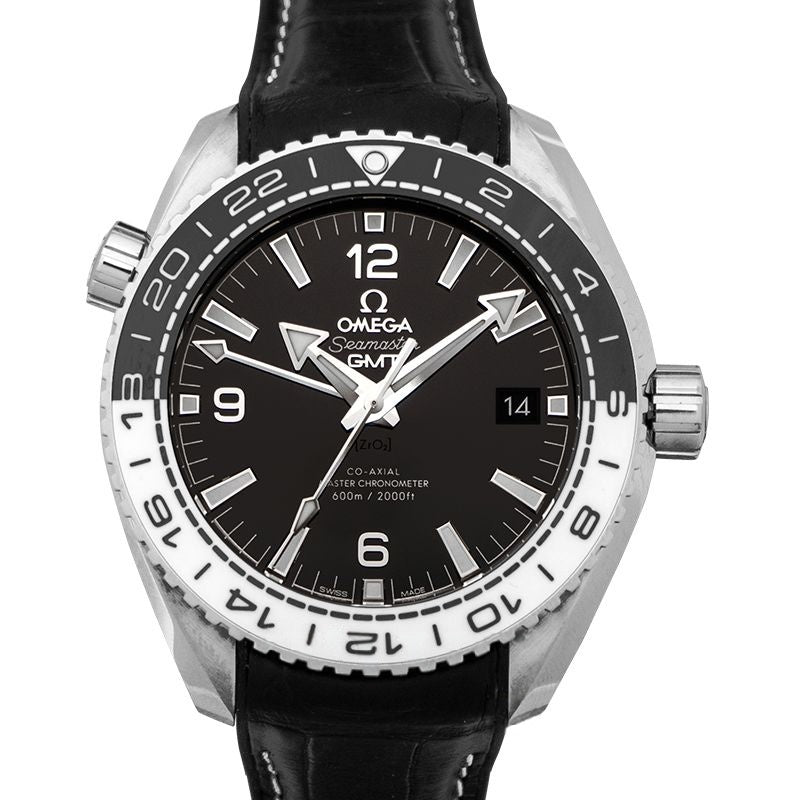 Seamaster 43,5 mm schwarzes Zifferblatt aus Edelstahl 215.33.44.22.01.001