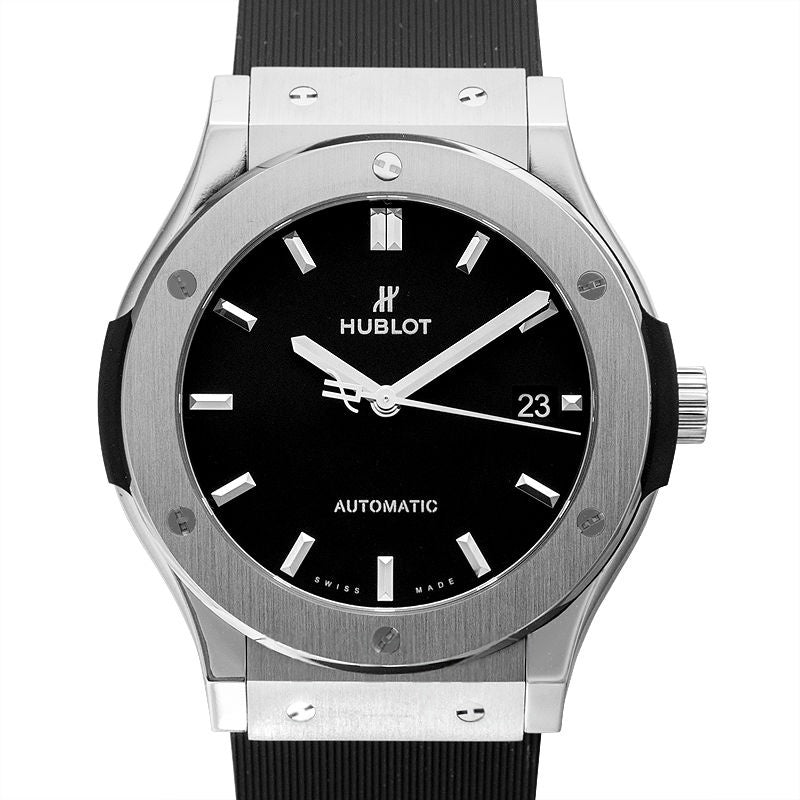 Classic Fusion 45 mm, schwarzes Zifferblatt aus Titan, 511.NX.1171.RX