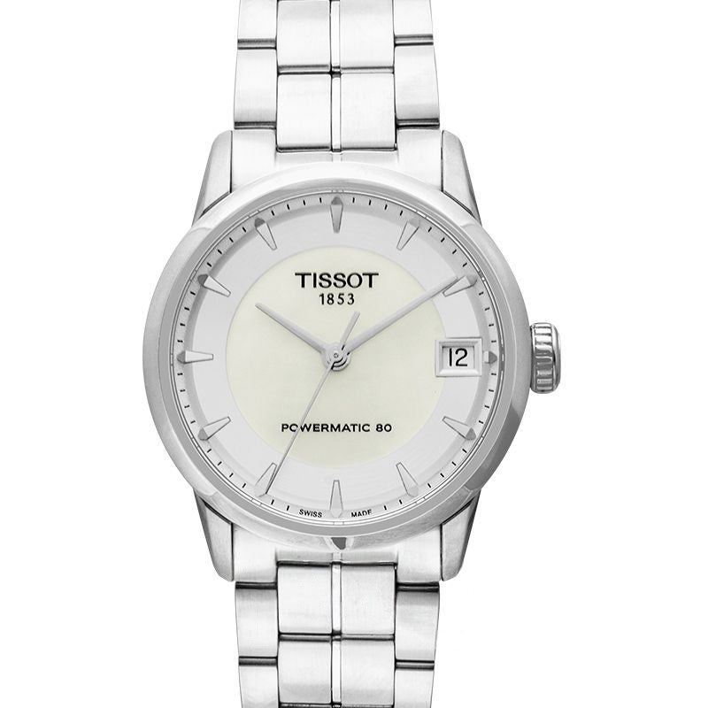 T-Classic 33 mm Perlmutt-Zifferblatt aus Edelstahl T086.207.11.111.00