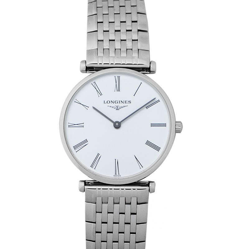 La Grande Classique, 29 mm, weißes Zifferblatt aus Edelstahl, L45124116
