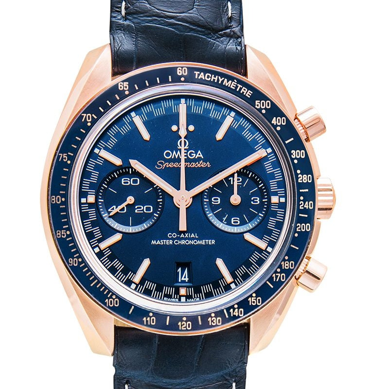 Speedmaster 44,25 mm blaues Zifferblatt in Sedna-Gold 329.53.44.51.03.001