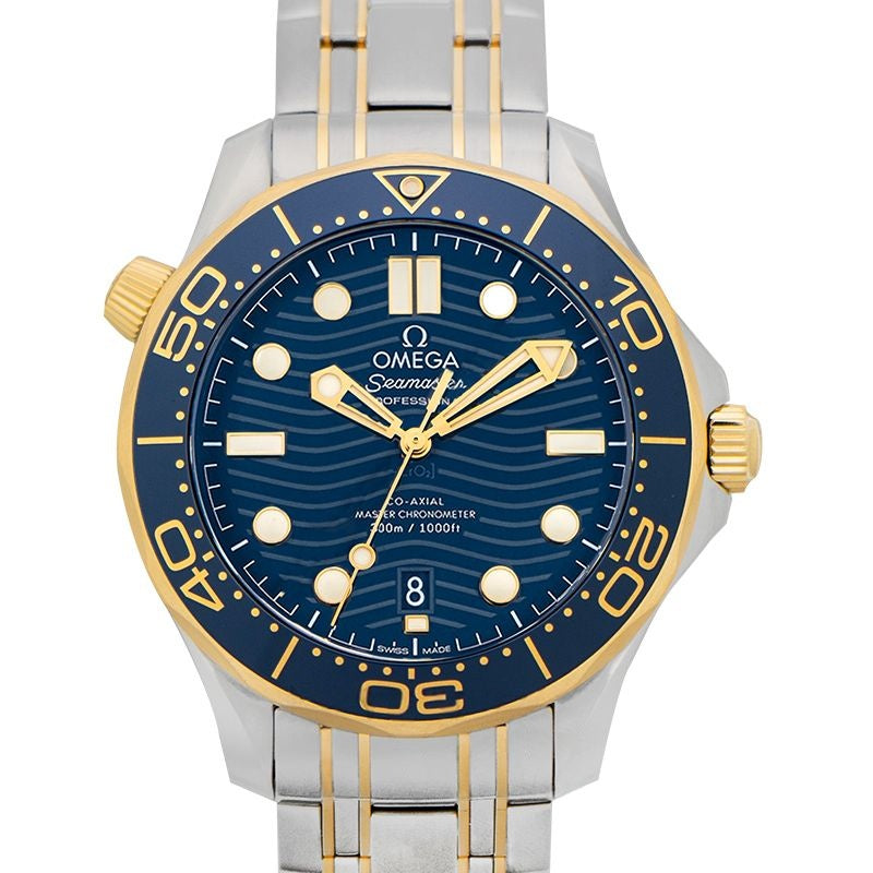 Seamaster 42 mm blaues Zifferblatt aus Edelstahl 210.20.42.20.03.001