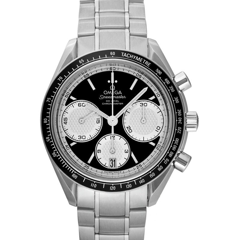 Speedmaster 40 mm schwarzes Zifferblatt aus Edelstahl 326.30.40.50.01.002