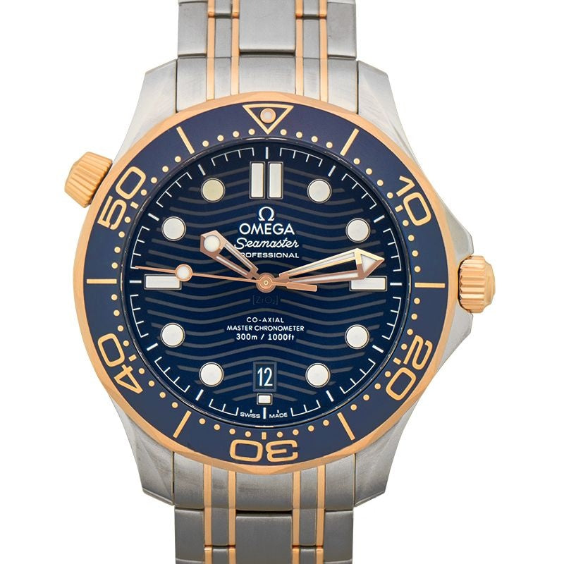 Seamaster 42 mm blaues Zifferblatt aus Edelstahl 210.20.42.20.03.002