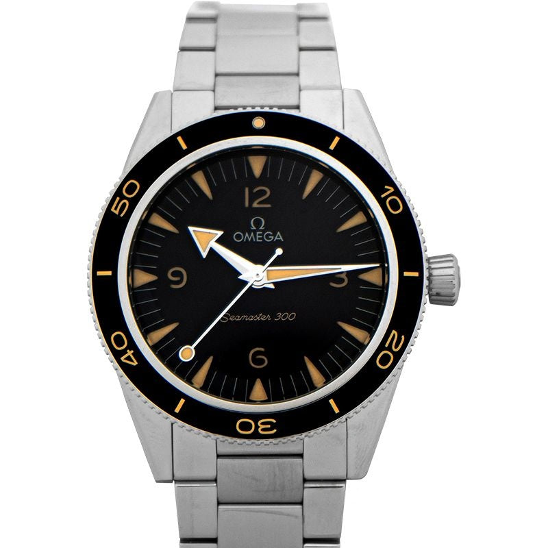 Seamaster 41 mm schwarzes Zifferblatt aus Edelstahl 234.30.41.21.01.001