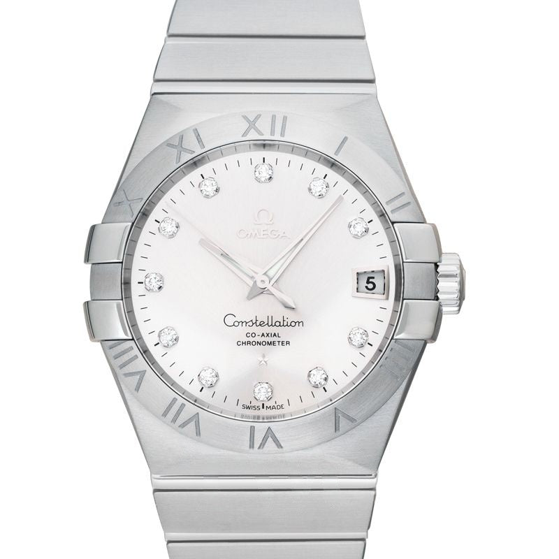 Constellation 38 mm, silbernes Zifferblatt aus Edelstahl, 123.10.38.21.52.001