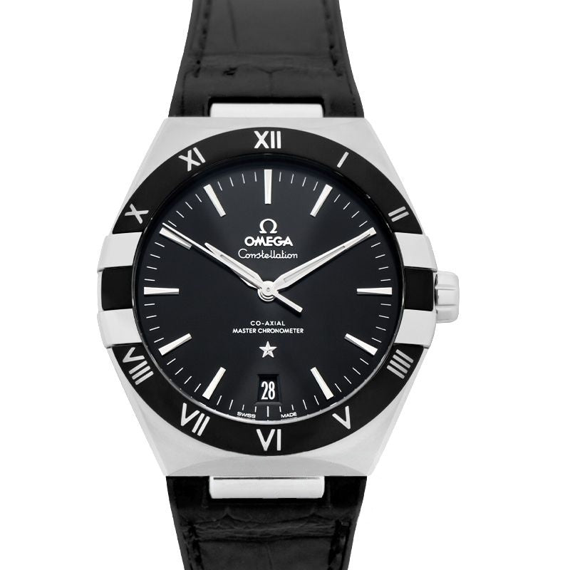 Constellation 41 mm schwarzes Zifferblatt aus Edelstahl 131.33.41.21.01.001