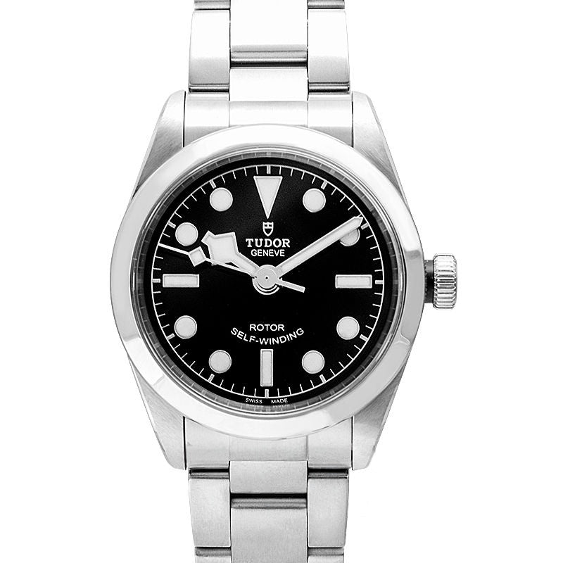 Heritage Black Bay 32 mm schwarzes Zifferblatt aus Edelstahl 79580