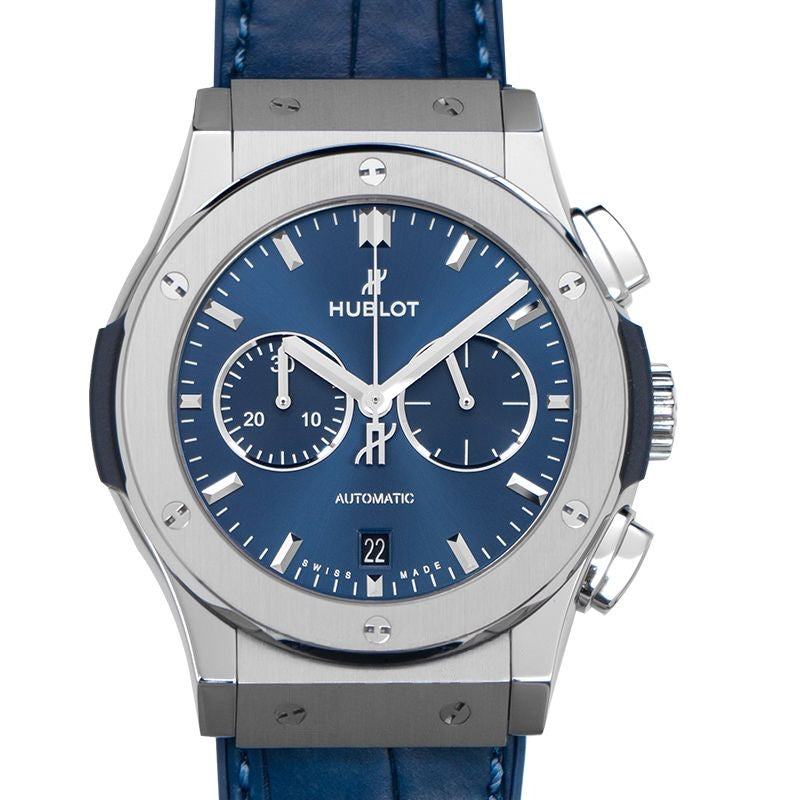 Classic Fusion 42 mm blaues Zifferblatt aus Titan 541.NX.7170.LR