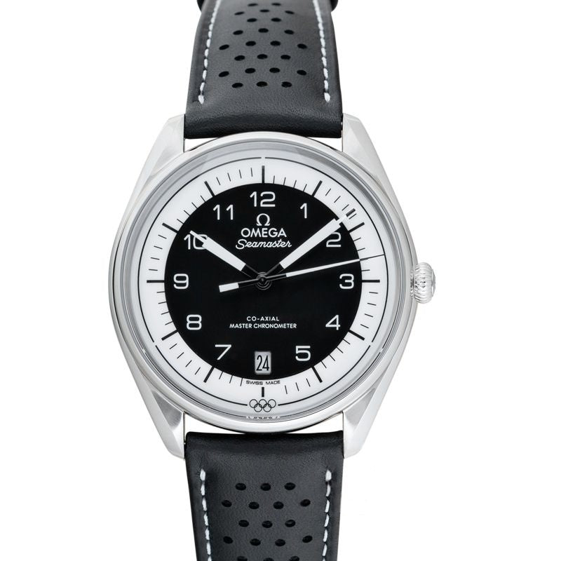 Seamaster 39,5 mm schwarzes Zifferblatt aus Edelstahl 522.32.40.20.01.003