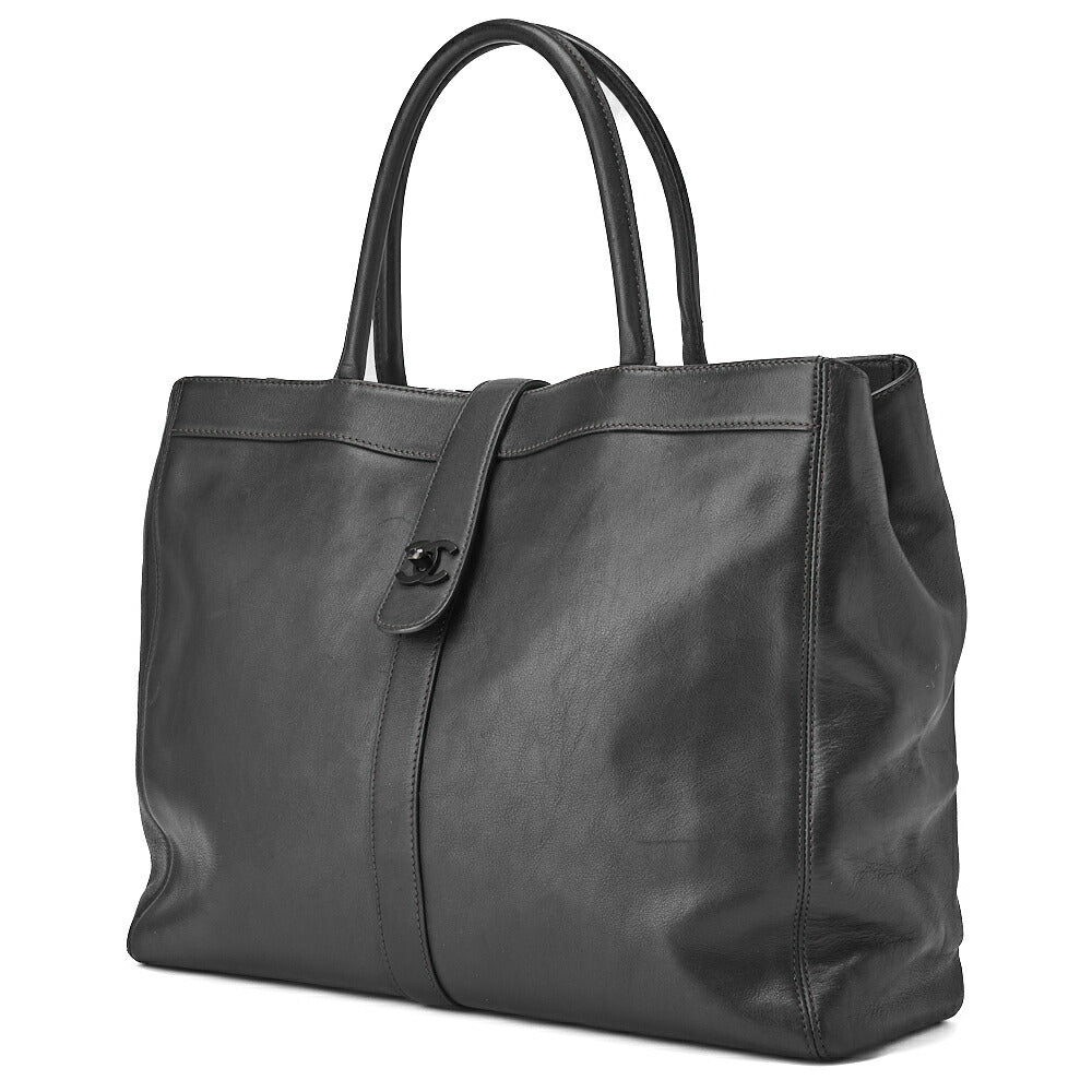 Pre-Owned Schultertasche Lammleder Schwarz Bicolor Silberfarbene Hardware Pre-Owned