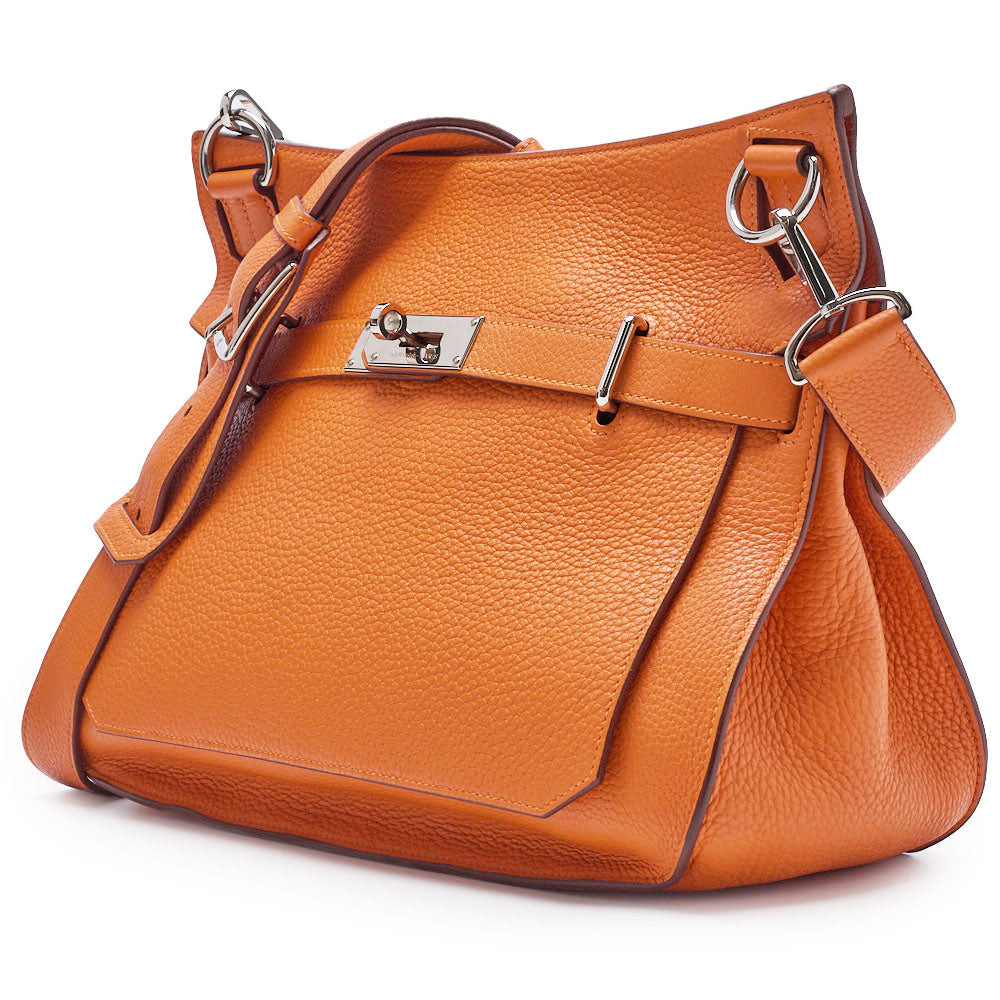 Gebrauchte Gypsiere 34 Schultertasche, Tryon Clemence, Orange, Silberfarbene Metallteile, Gebraucht