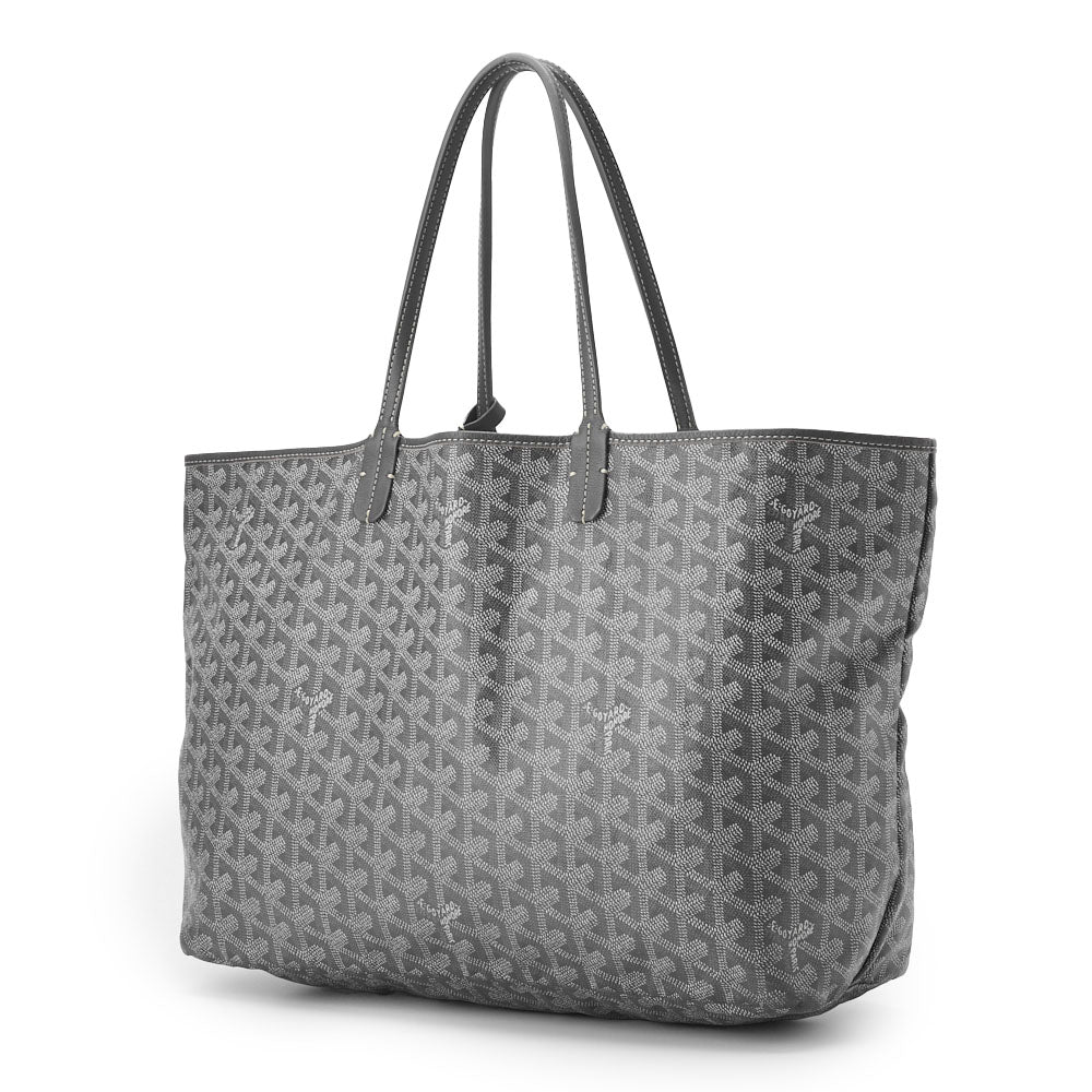 Gebrauchte Saint Louis PM Tragetasche, Beschichtetes Canvas, Grau, Silberfarbene Metallteile, Gebraucht