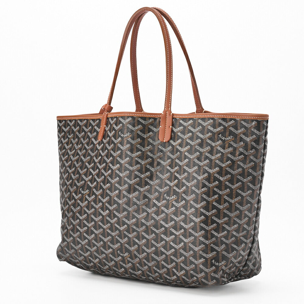 Gebrauchte Saint Louis PM Tote Bag, Beschichtetes Canvas, Schwarz, Silberfarbene Metallteile, Gebraucht