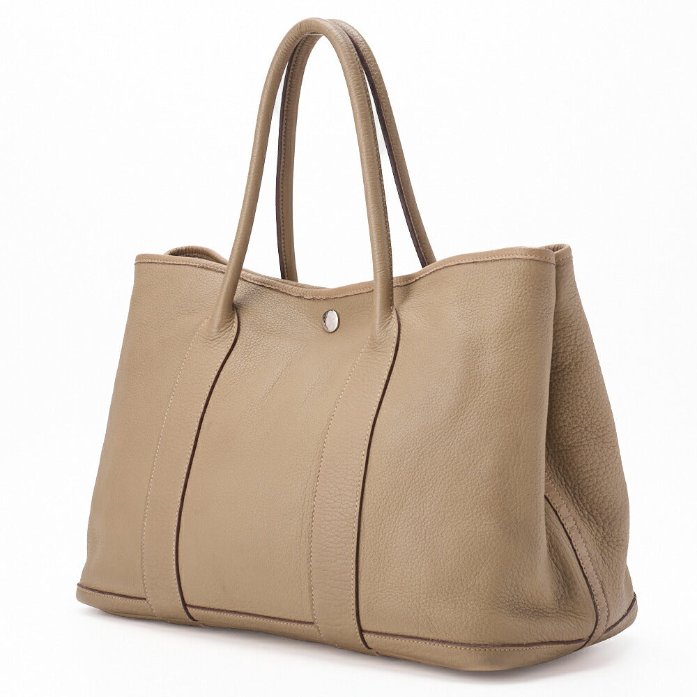 Gebrauchte Garden Party PM Tote Bag Negonda Tabac Camel Silberfarbene Hardware Gebrauchte