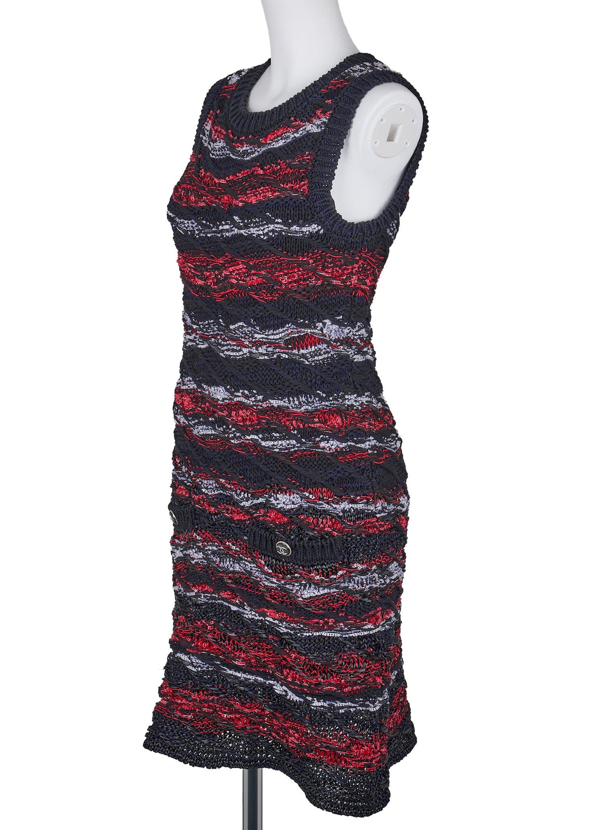 Pre-Owned Ärmelloses Kleid, Coco Button, Mehrfarbig, Baumwollmischung, Pre-Owned