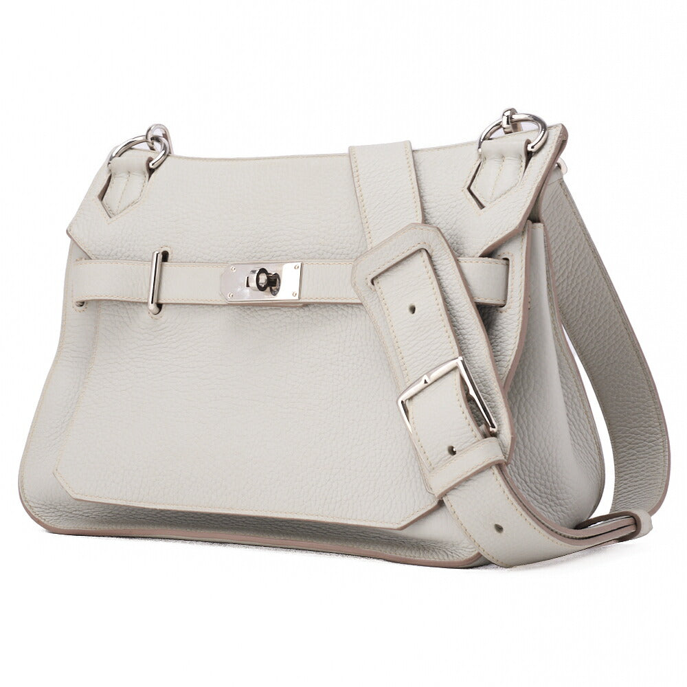 Gebrauchte Gypsiere 30 Schultertasche Clemence Gris Mouette Silberfarbene Hardware Gebraucht