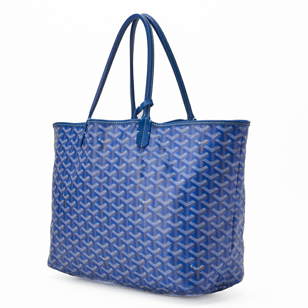 Pre-Owned Saint Louis PM Tote Bag Beschichtetes Canvas Schwarz Silberfarbene Hardware Pre-Owned