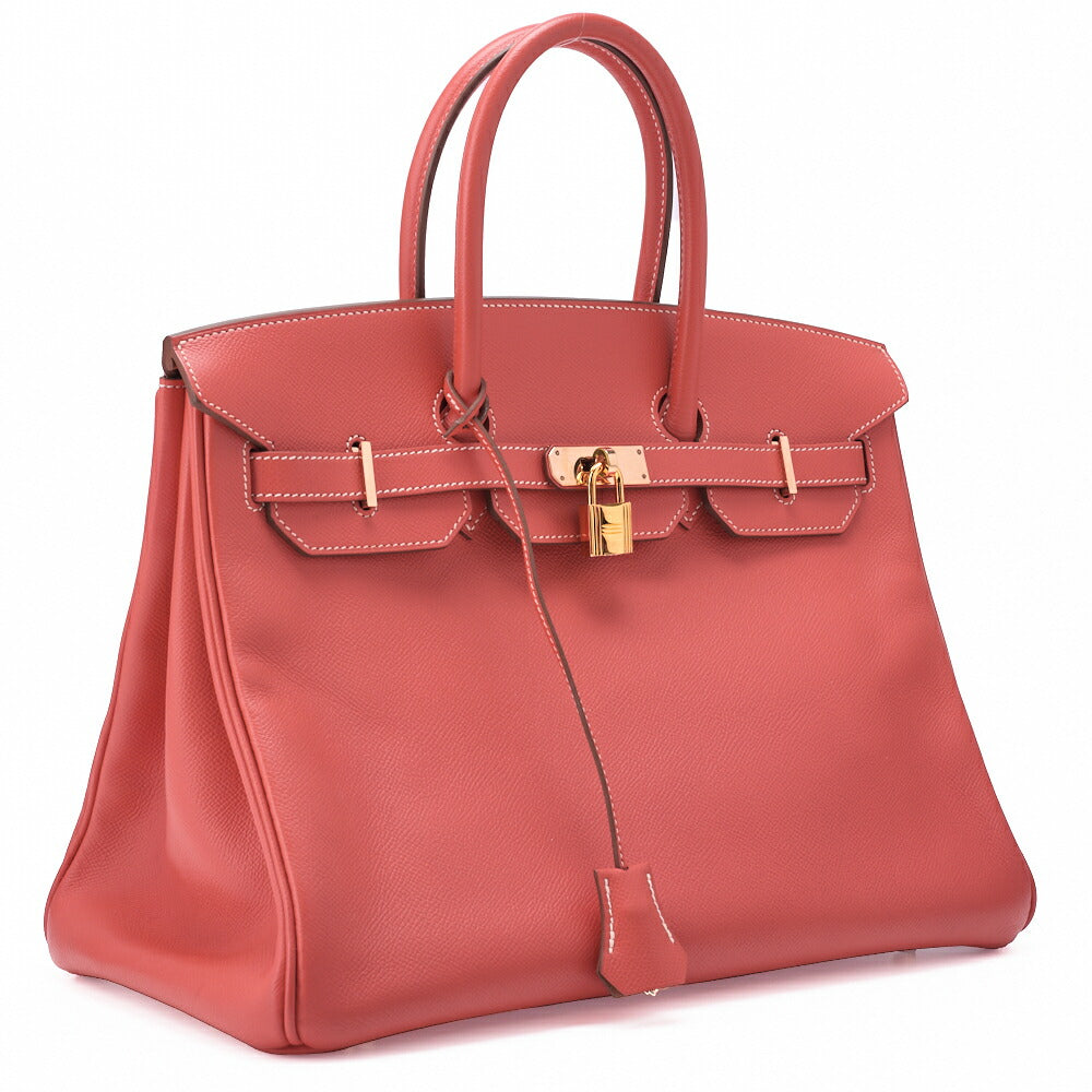 Gebrauchte Birkin 35 Handtasche, Epson, Rose Jaipur, Goldfarbene Hardware, Gebraucht