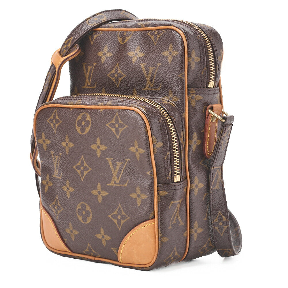 Gebrauchte Vuitton Umhängetasche, Monogramm, Canvas, Braun, Goldfarbene Hardware, Gebraucht