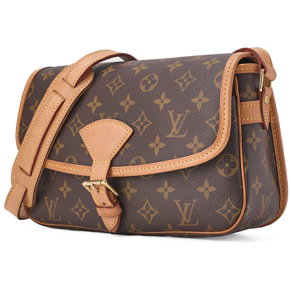 Gebrauchte Vuitton Umhängetasche, Monogramm, Canvas, Braun, Goldfarbene Hardware, Gebraucht
