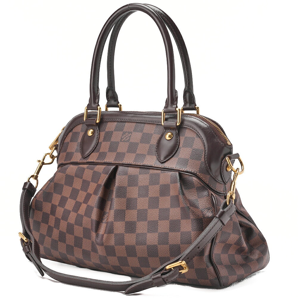 Pre-Owned Vuitton Tote Bag Damier Trevi PM Canvas Braun Goldfarbene Hardware Pre-Owned