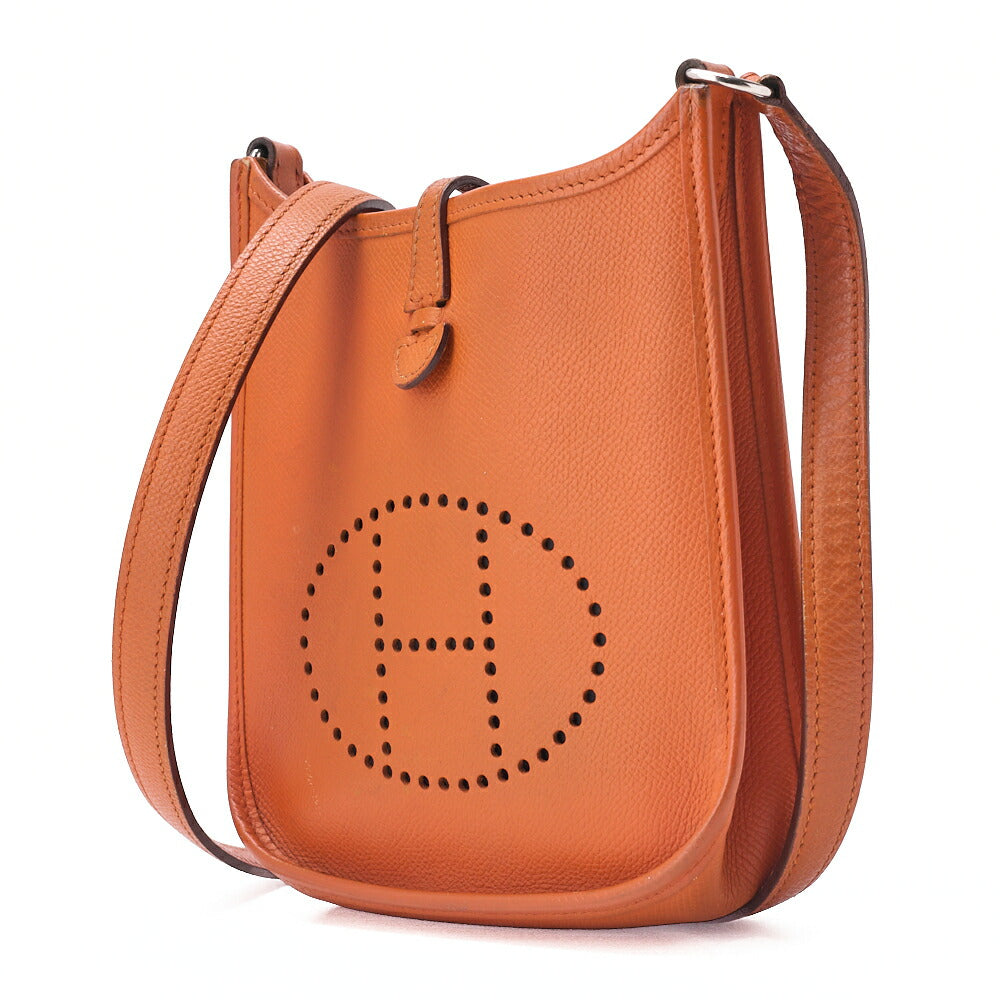 Evelyn TPM Schultertasche Epson Orange Silberfarbene Hardware Gebraucht