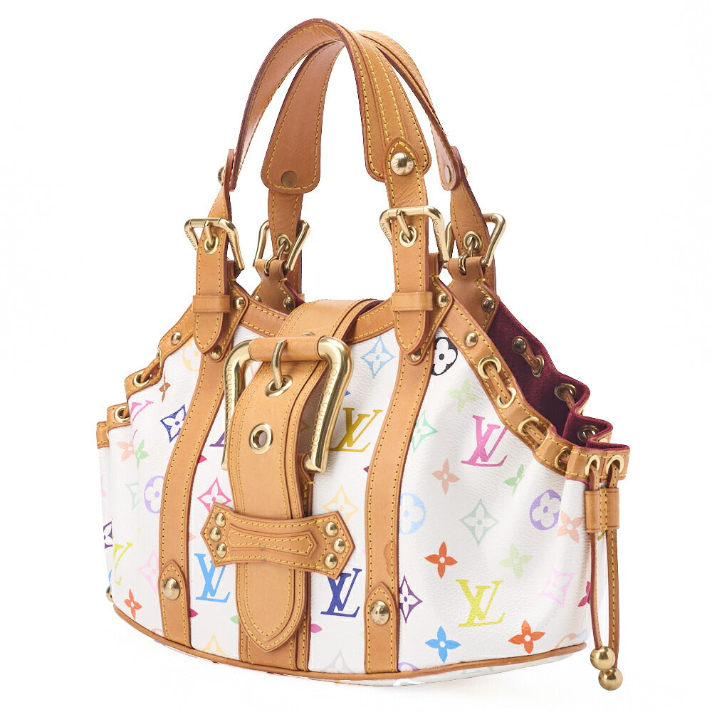 Pre-Owned Vuitton Handtasche Teda PM Monogram Multicolor Canvas White Gold-Tone Hardware Pre-Owned