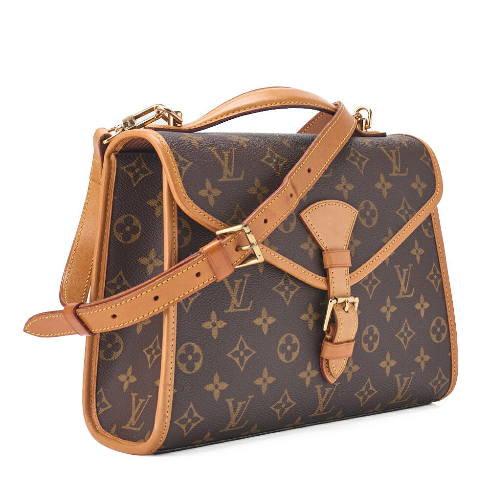 Gebrauchte Vuitton Umhängetasche, Bel Air, Monogramm, Canvas, Braun, Goldfarbene Hardware, Gebraucht