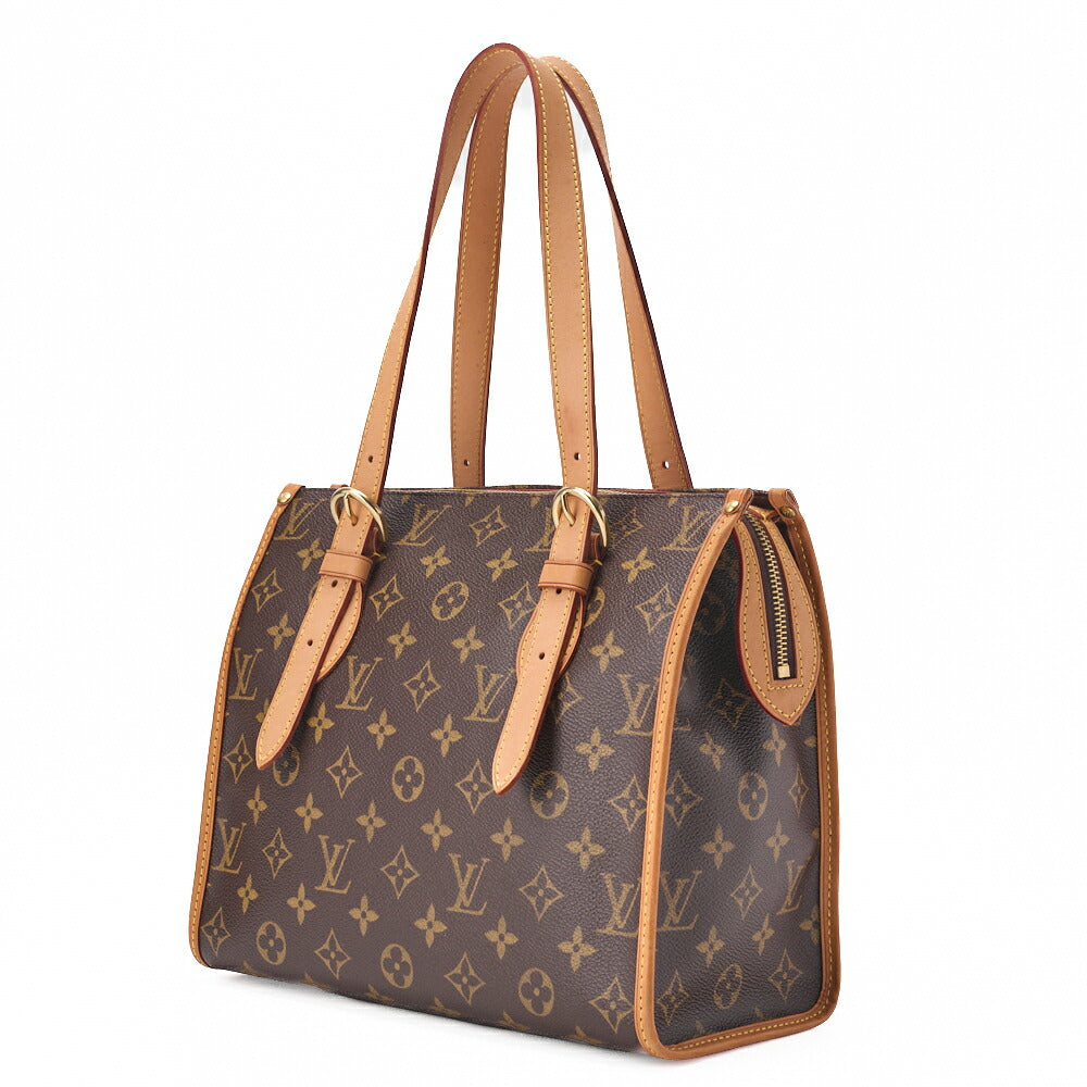 Gebrauchte Vuitton Tragetasche Monogram Popin Coolau Canvas Braun Goldfarbene Hardware Gebraucht