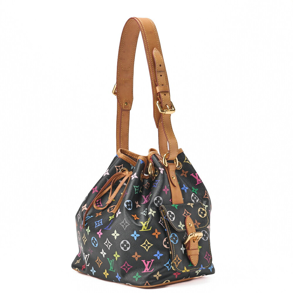 Gebrauchte Vuitton Umhängetasche, Monogramm Multicolor, Canvas, Schwarz, Goldfarbene Hardware, Gebraucht