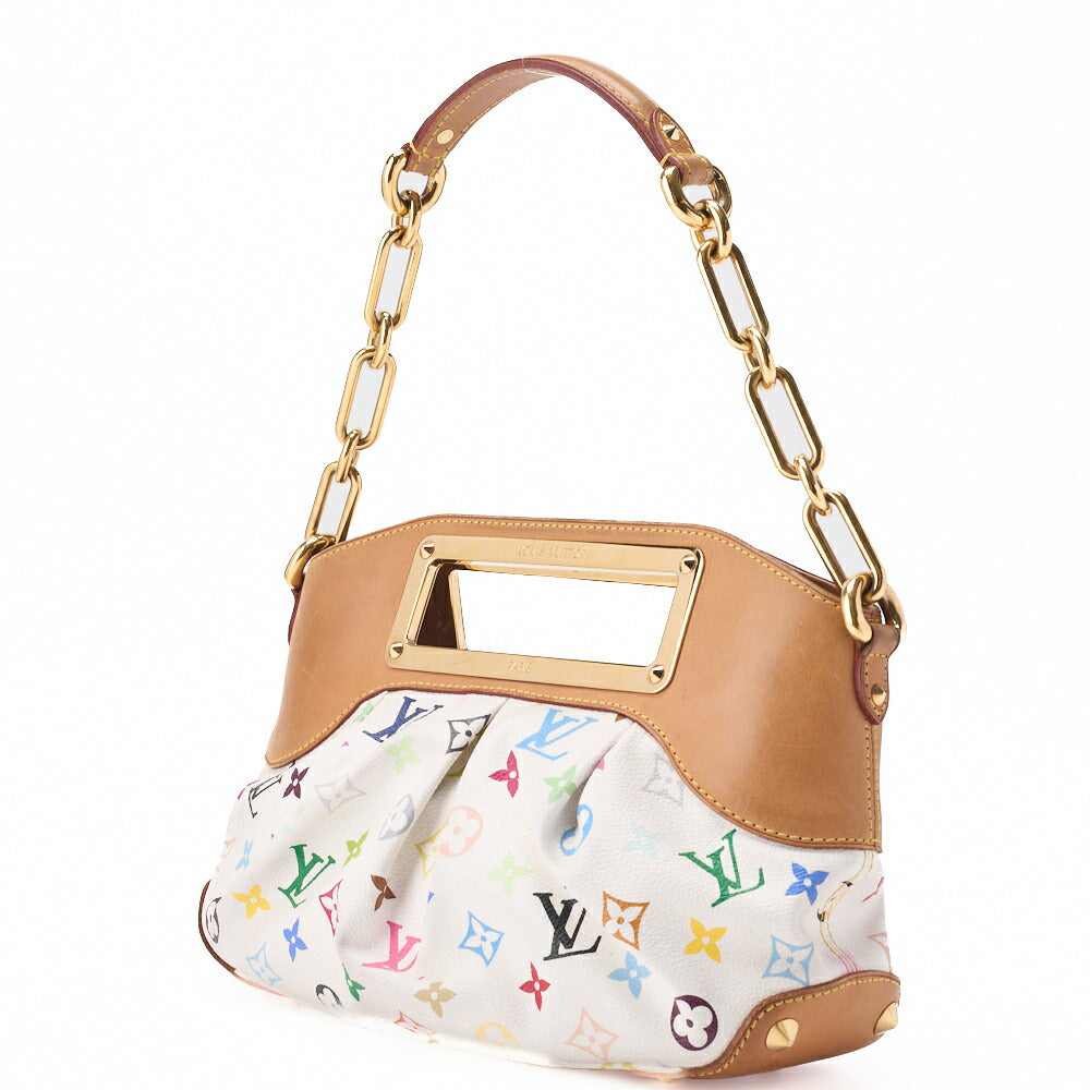 Pre-Owned Vuitton Schultertasche 2WAY Monogram Multicolor PVC Weiß Gold-Ton Hardware Pre-Owned